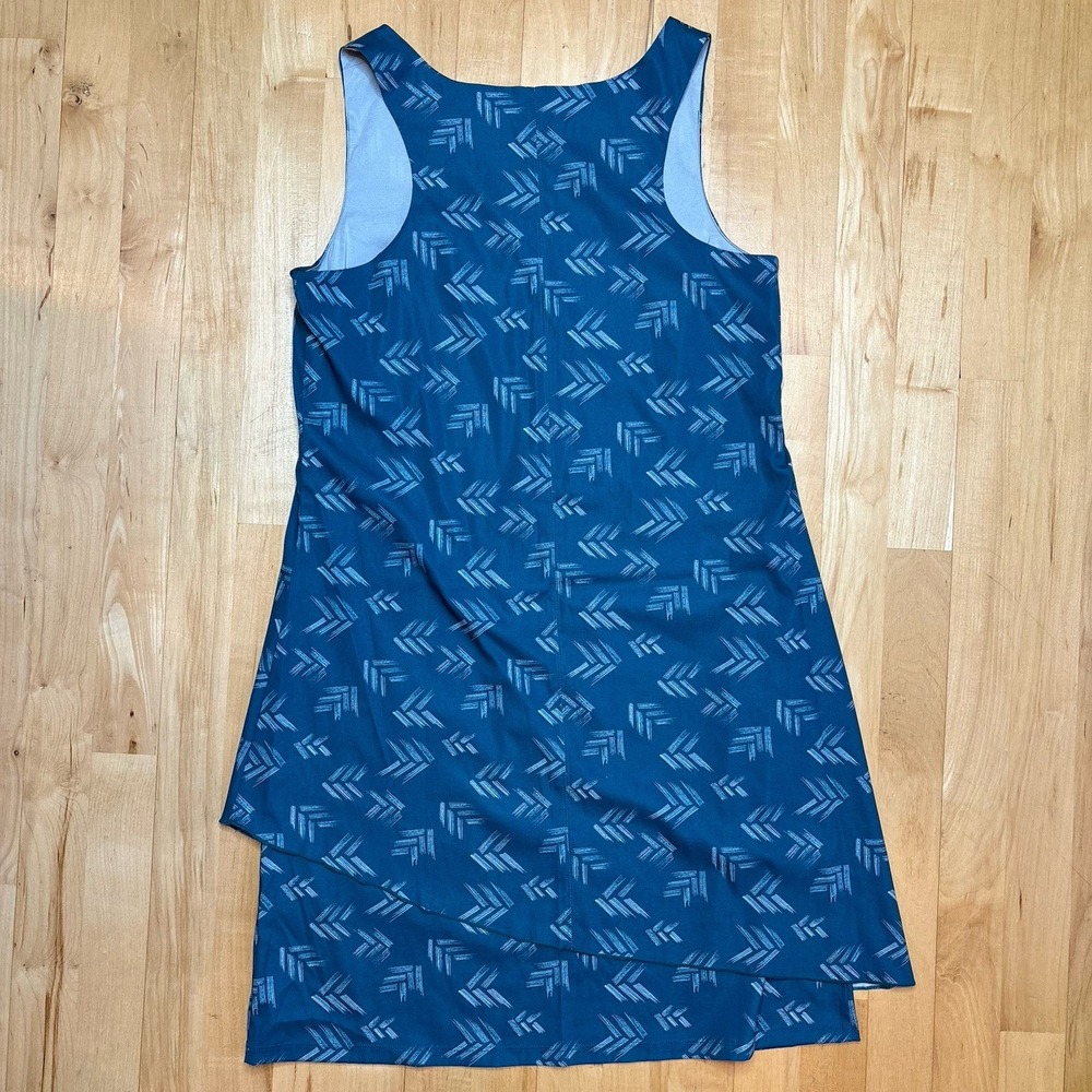 Toad & Co Whirlwind Dress Medium Sleeveless Athletic Travel Layered Blue Granola - Picture 7 of 10